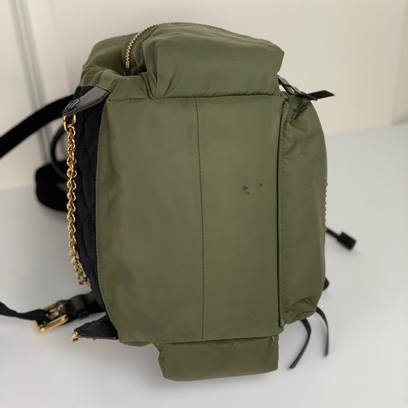 Burberry Medium Rucksack - Green Nylon Leather - Picture 2 of 8